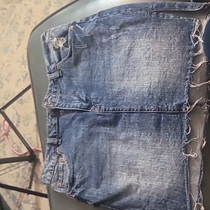 Denim mini skirt